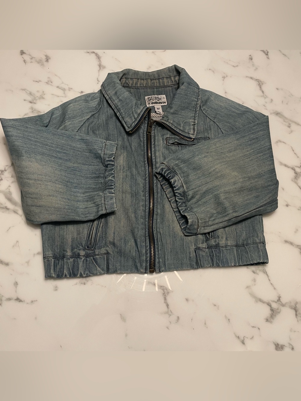 90βs Vintage Dollhouse - Cropped Denim Jacket